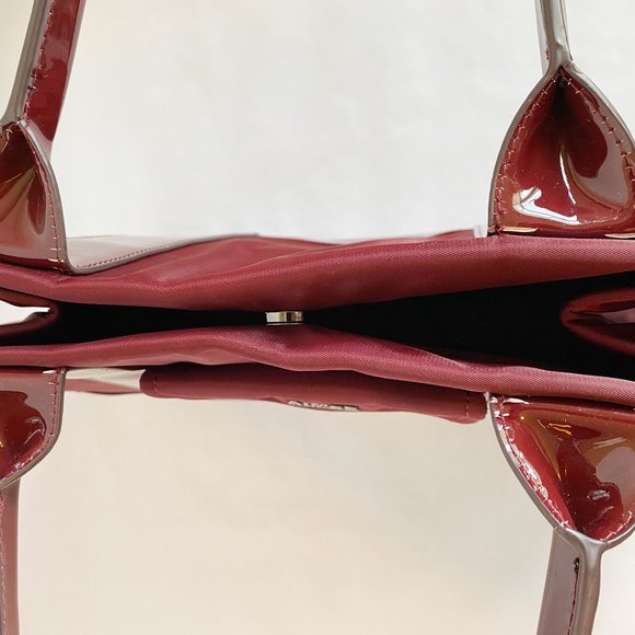 AIMEE Kestenberg Tote Bag Red Burgundy Nylon - Picture 6 of 12